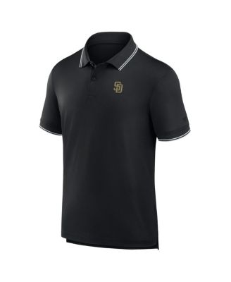 Men's Black San Diego Padres Front Office Move Mono Pique Polo Shirt