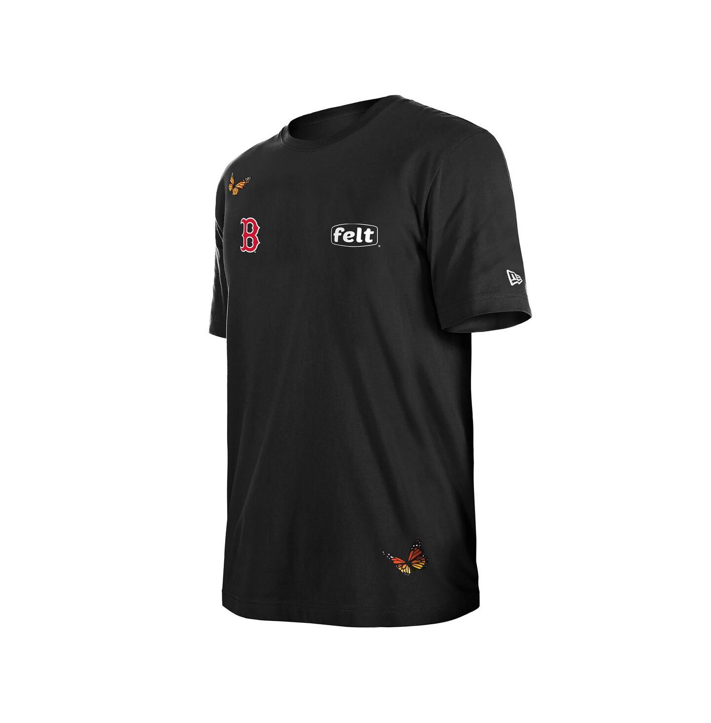Мужская футболка New Era x Felt Black Boston Red Sox — фото 2