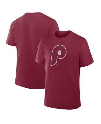 Men's Burgundy Philadelphia Phillies Vintage Logo Legacy T-Shirt