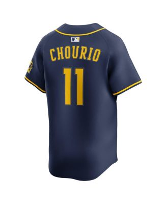 Men's Jackson Chourio Navy Milwaukee Brewers Alternate 2 Limited Jersey