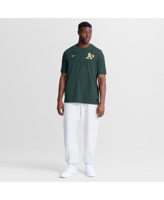Men's Green Athletics Authentic Collection Dri-FIT Quarter-Zip T-Shirt