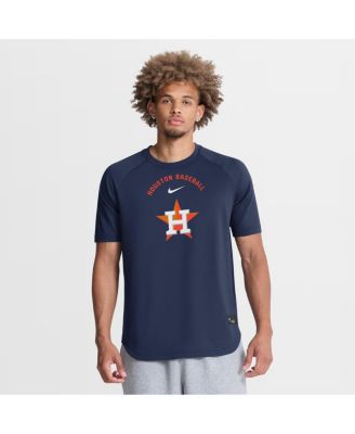 Men's Navy Houston Astros Authentic Collection Batting Practice Pre-Game Raglan Dri-FIT T-Shirt