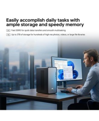 OmniDesk Tower Desktop Intel Core i7 64GB RAM Intel UHD Graphics 2TB SSD Storage Windows 11 Pro