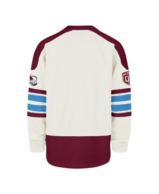 Men's Cream Colorado Avalanche Pond Hockey Trio Eternal Lacer Sweatshirt