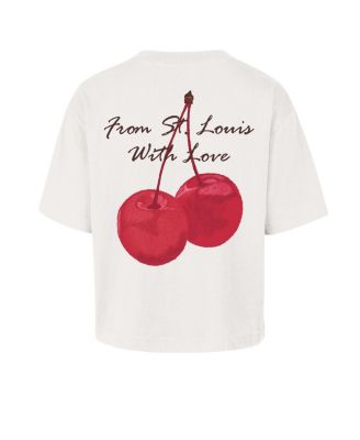 Women's Cream St. Louis Cardinals Love Letter Reed City T-Shirt