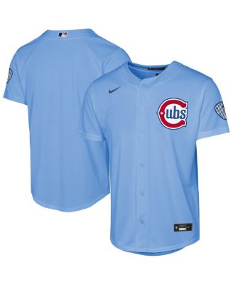 Big Boys and Girls Light Blue Chicago Cubs Alternate 2 Stadium Jersey