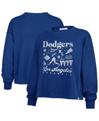 Women's Royal Los Angeles Dodgers Team Collage Sydney Long Sleeve T-Shirt