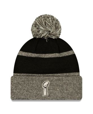 Men's Black Seattle Seahawks Super Bowl LX Champions Parade Cuffed Knit Hat with Pom