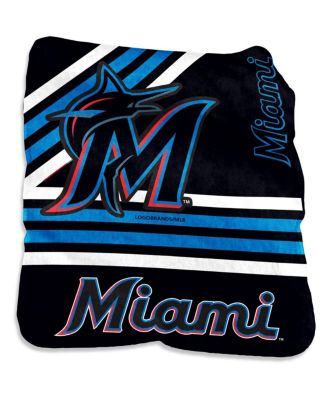 Miami Marlins 50'' x 60'' Plush Raschel Throw Blanket