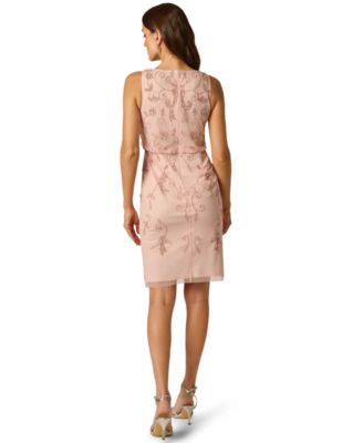 Women's Bead Detail Boat Neck Dress