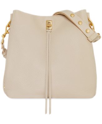 Darren Small Studded Suede Turnlock Shoulder Bag