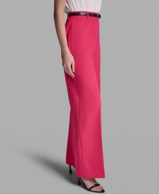Women's Belted Wide-Leg Pants