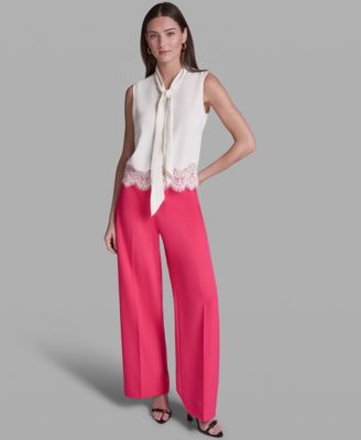 Women's Sleeveless Tie-Neck Top