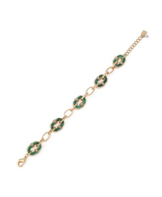 Malachite Reversible Link Bracelet