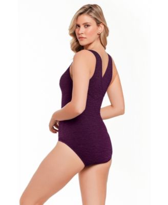 Women's Chlorine Resistant Cross Back One-Piece Swimsuit
