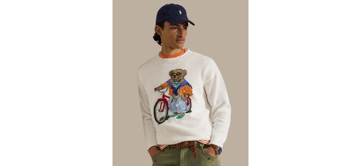 Мужские Polo Ralph Lauren Men's Bears Print Crewneck Sweater — фото 1