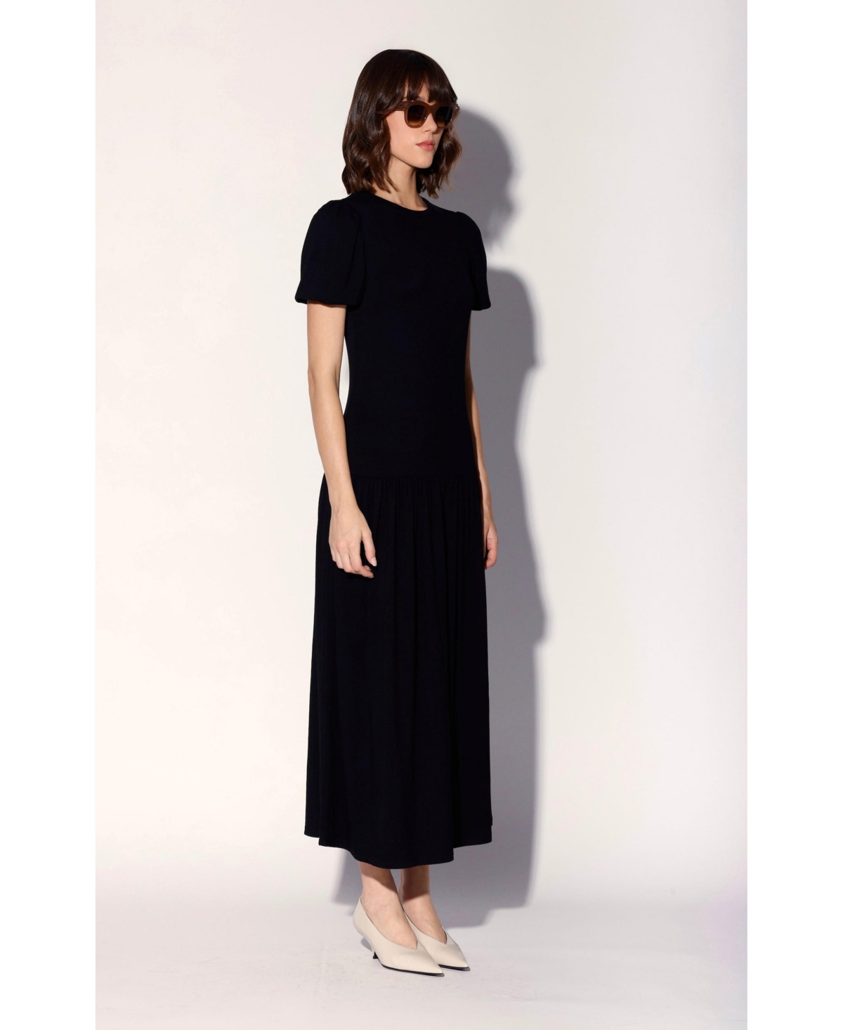 Walter Baker Women's Shayna Balloon-Sleeve Drop-Waist Maxi Dress