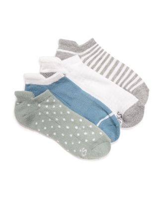 Women's Dream Step Sporty Low Cut Ankle Socks, 4 Pair Pack