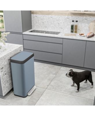 19 Gallon Large Kitchen Trash Can with Soft Close Lid, Liner-Free Stainless Steel Body