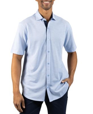 Men's Slub Pique Short Sleeve Shirt
