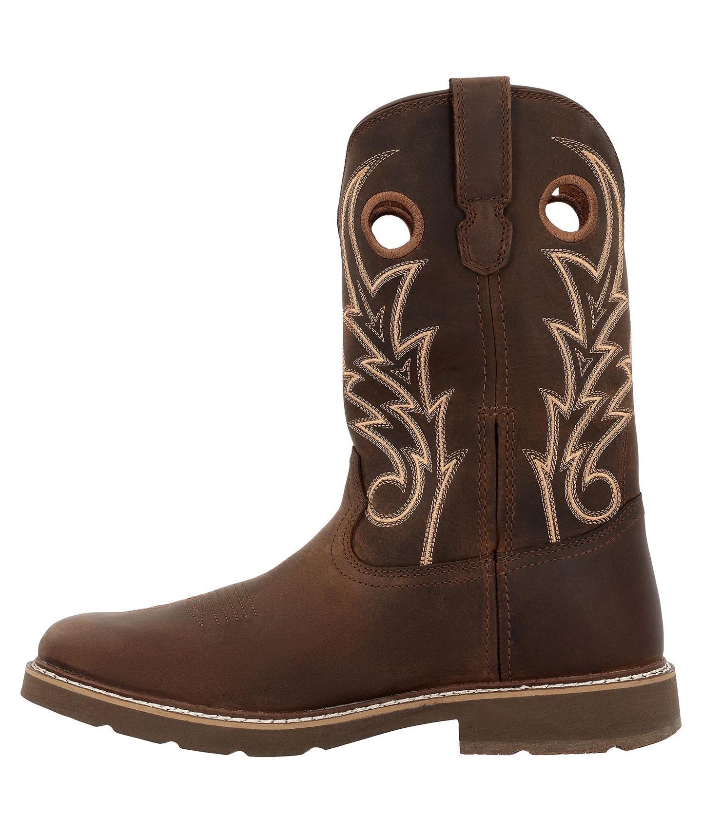 Мужские ботинки GEORGIA BOOT Core 37 11" Western Pull-On Work Boot, цвет: Коричневый — фото 10