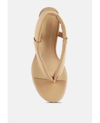 SINGLES Womens High Heeled Thong Sandals