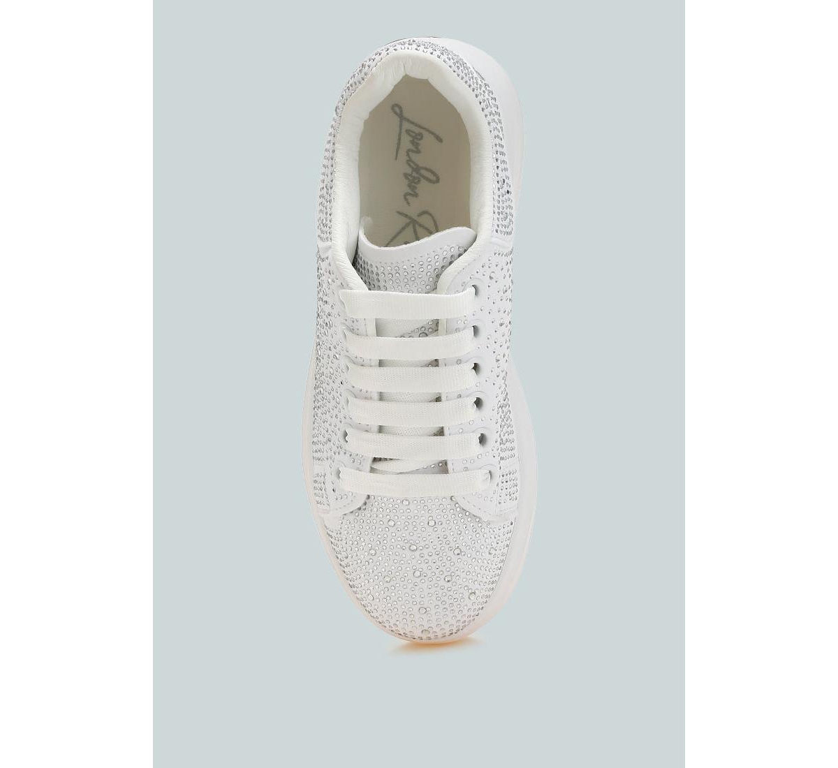 London Rag Jitter Bug Rhinestones Embellished Chunky Sneakers