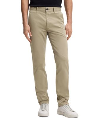 Men's Stretch-Cotton Satin Slim-Fit Chinos