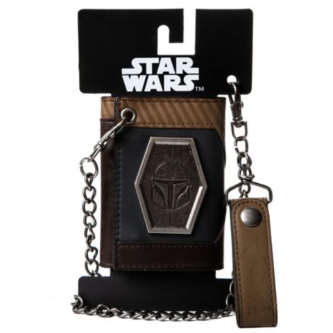 Мужской кошелёк Star Wars: The Mandalorian Chain Wallet with Metal Shield, цвет: Разноцветный