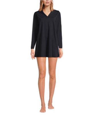 Women's SunShade UPF 50 Hooded Mini Swim Swim Cover-Up Dress