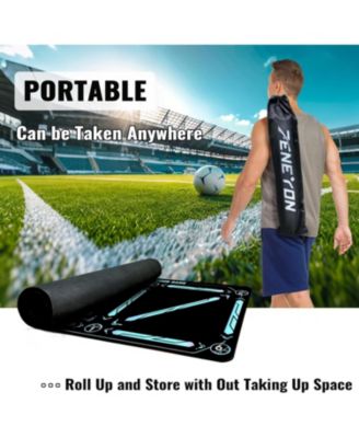 Soccer Training Mat with Ball Socks - Non-Slip Gear for Adults & Pros: Boost Speed, Strength & Coordination