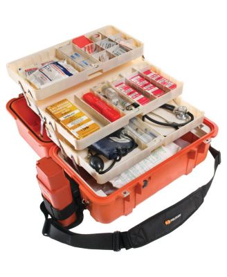 1460EMS Case with EMS Organizer/Divider Set, Orange