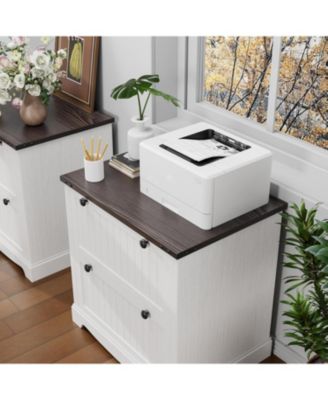 Farmhouse File Cabinets with 2 Drawers,30" File Cabinets with Hanging File Folders for A4/Letter/Legal Size Documents