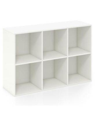 Modern 6-Cube Organizer Bookcase with Anti-Tip Hardware