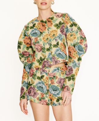 Women's Cambria Floral Zipper-Front Jacket