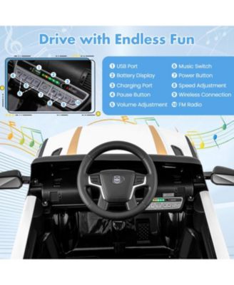 12V Kids Ride on Police Car with Remote and Siren Flashing Lights