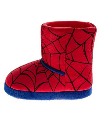 Toddler Marvel Spiderman Kids' Slippers Cozy, Plush, and Fun House Footwear (Toddler 5-10 / 11-12
