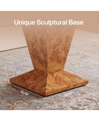 Round Side Table, Modern Accent Furniture for Living Room