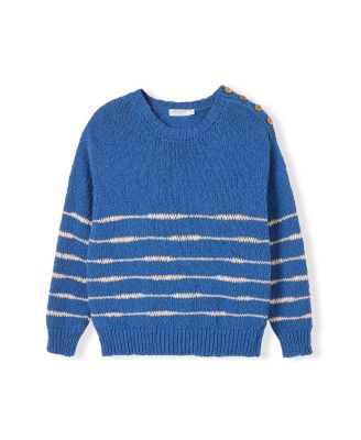 Women's Long Sleeve Drop Stitch Breton Sweater