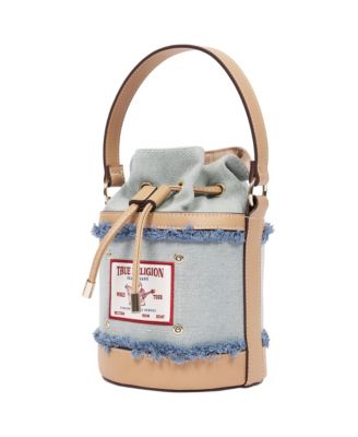 Buddha Patch Frayed Bucket Bag