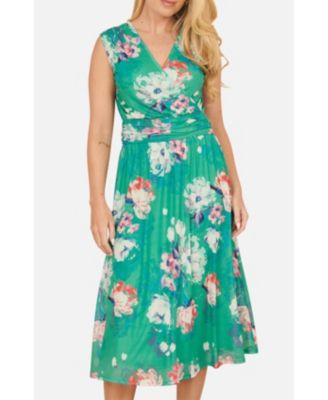 Women's Blossom Print Stretch Mesh Dress