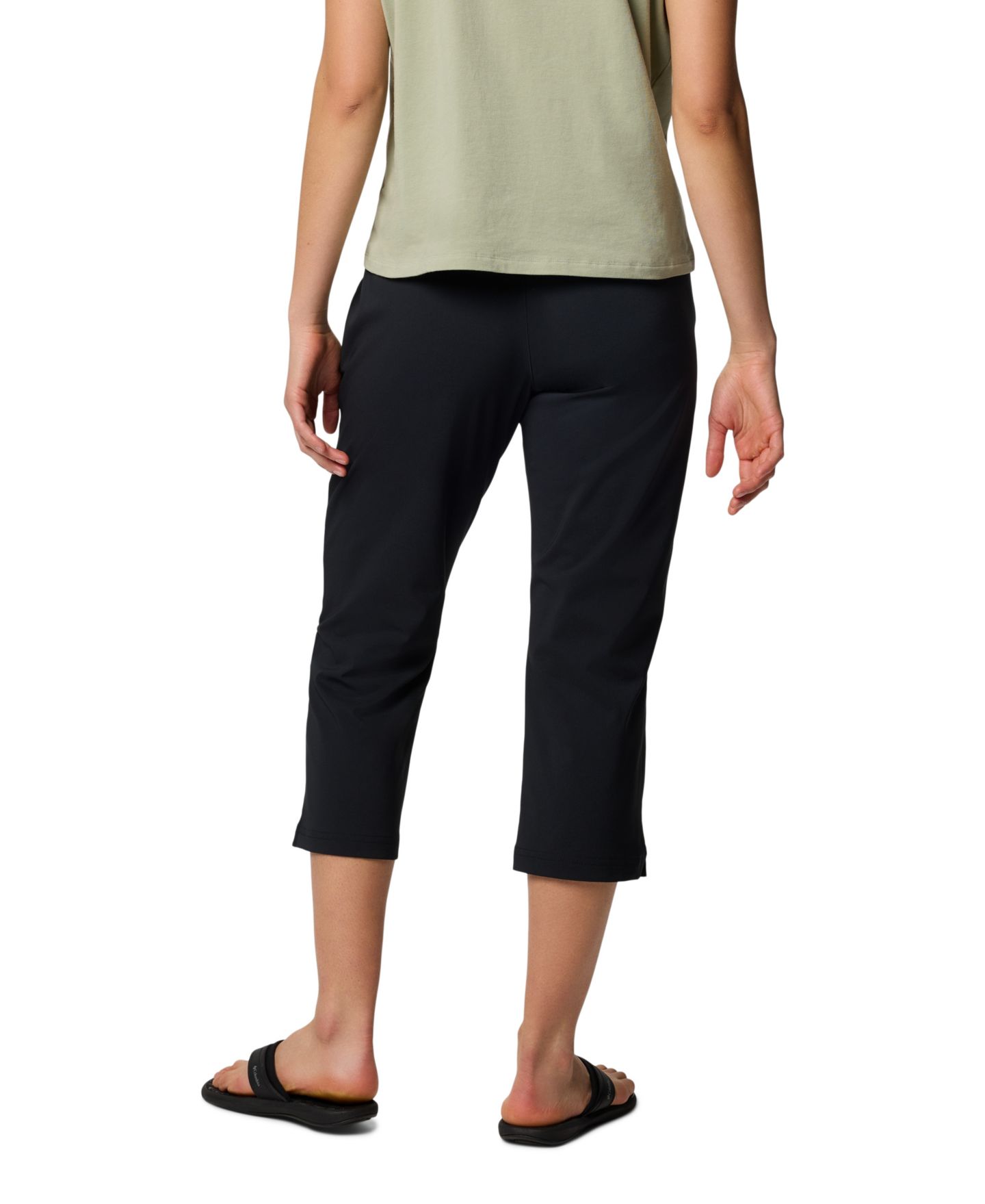 Женские брюки Columbia All Seasons Regular-Fit Capri, цвет: Чёрный — фото 7