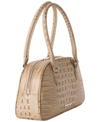 Angie Alden Road Medium Leather Dome Satchel Bag