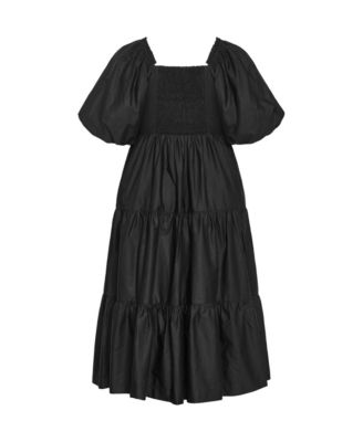 Women's Fantasy Puff Sleeve Midi Dress