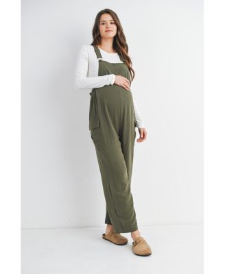 Maternity Straight Leg Adjustable Overalls