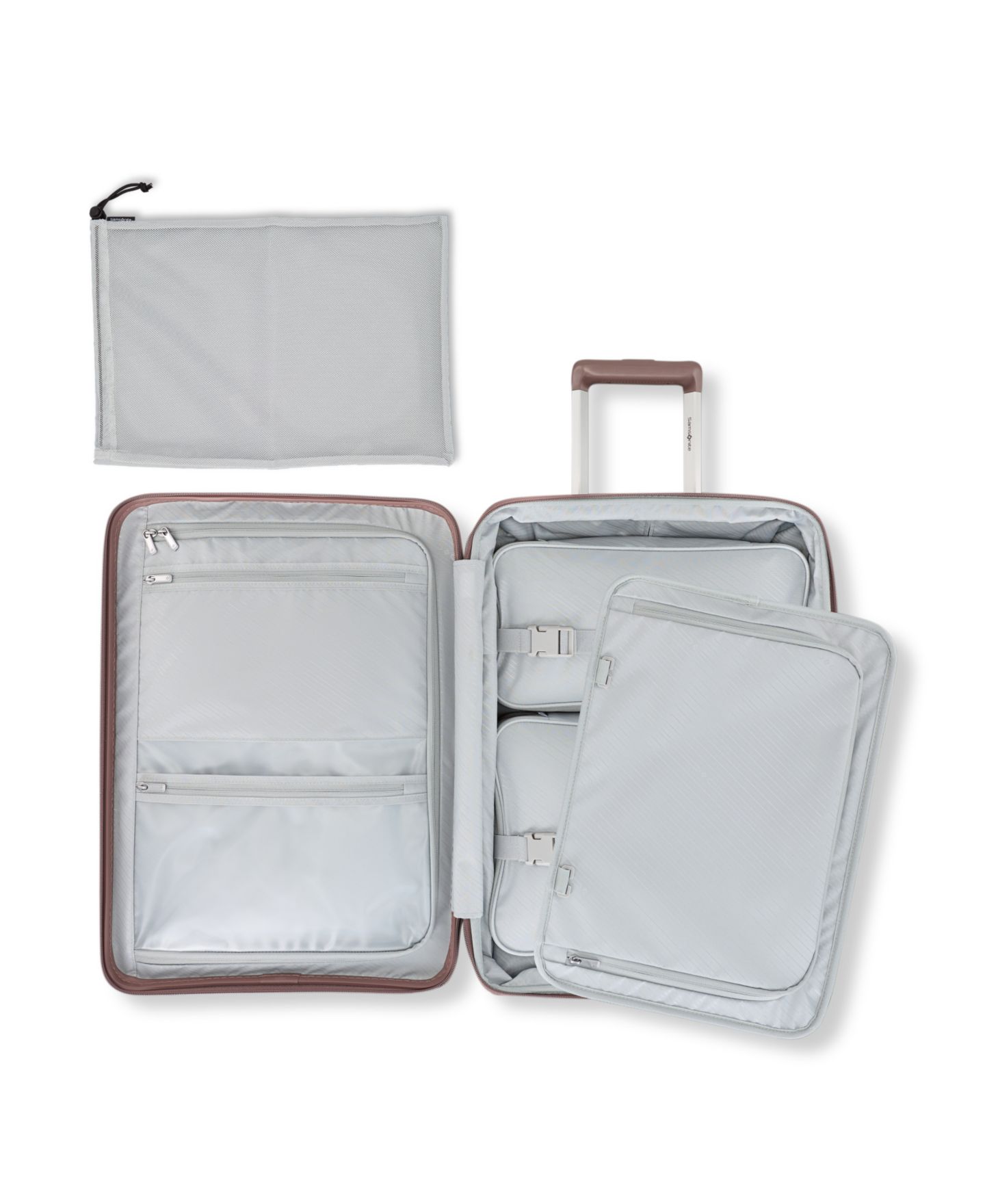 Чемодан Samsonite Elevation Plus Carry-On Spinner, цвет: Шоколадный розовато-лиловый — фото 9