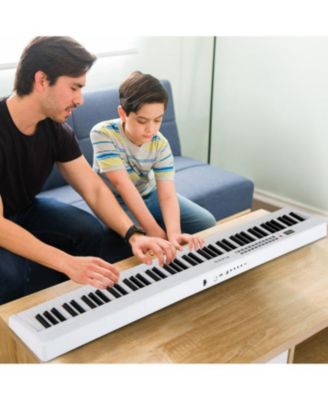 Key Foldable Electric Keyboard Piano with Wireless MIDI and Dual Speakers