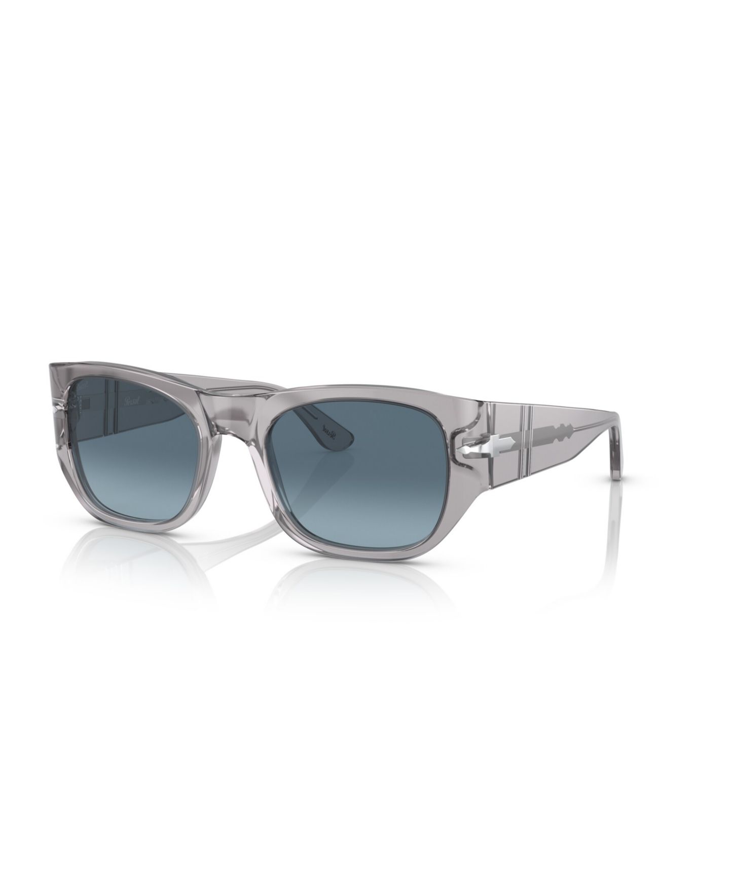 Солнцезащитные очки Persol Unisex Square Sunglasses, PO3308S, цвет: Серый — фото 1