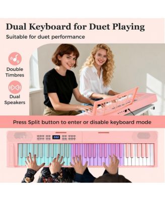 Key Foldable Piano Keyboard Full size Electronic Keyboard with MIDI and Split Function