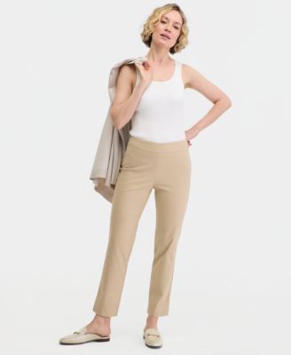 Women's Mid-Rise Straight-Leg Pull-on Pants